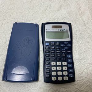 Texas Instruments TI-30XIIS Scientific Calculator, Black with Blue Accents